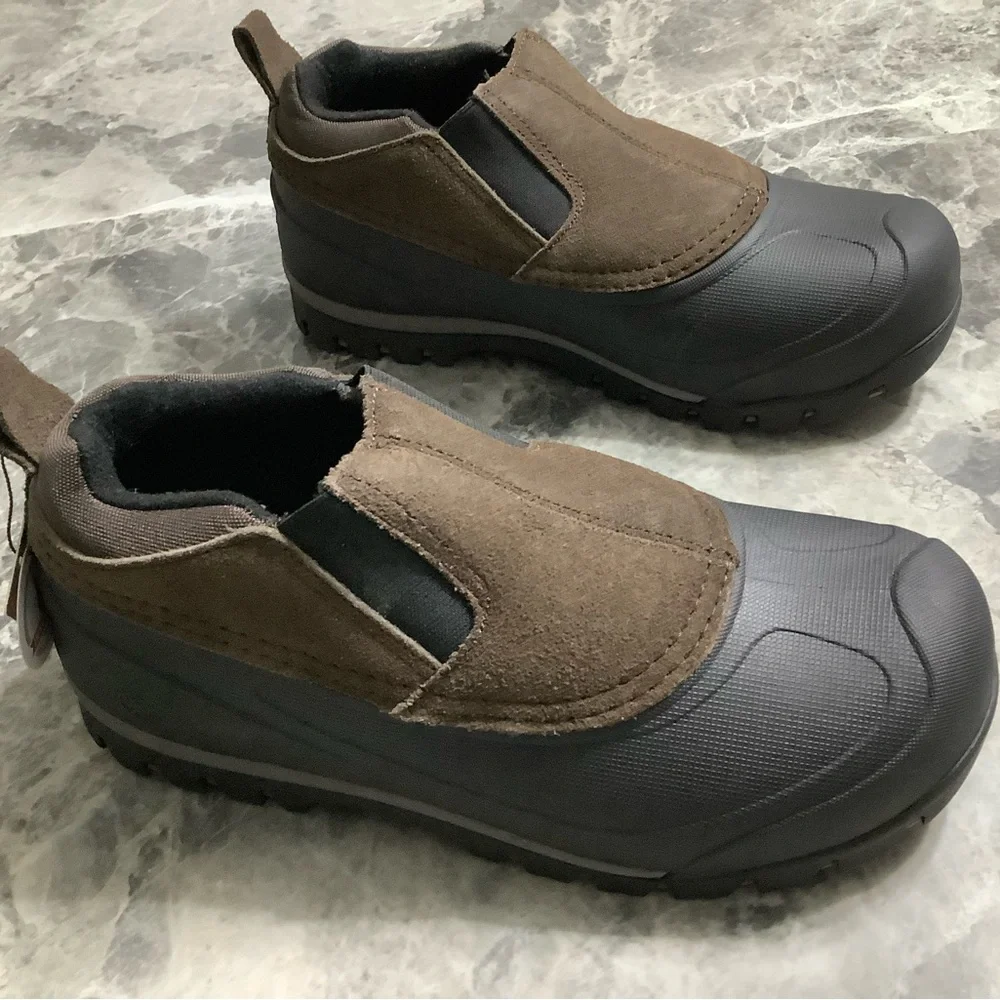 Northside waterproof Men's Brown and Black Rain Boots NWT